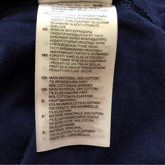 Adidas 3/4 Sleeve Casual/T-Shirt Dress With Crew Neck In Navy Blue - Picture 6 of 6